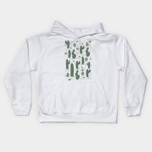 Vintage Cactus Pattern Kids Hoodie